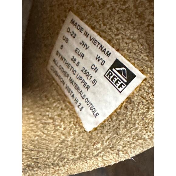 Reef Women 8 Cushion Neutral Tan Comfort Sandals Platform Double Strap Beachy - Picture 2 of 9